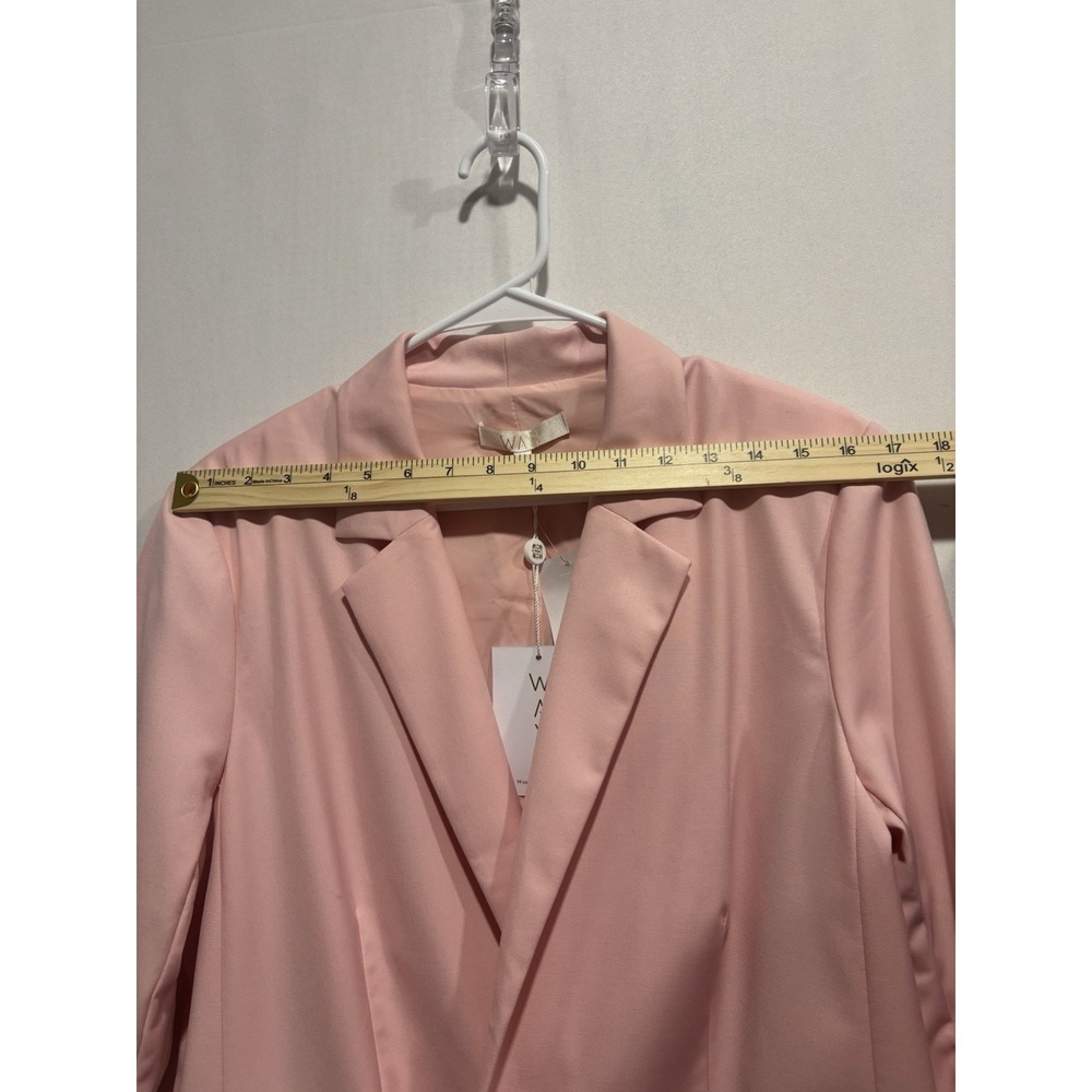 WAYF Women's Pink Blazer Jacket Medium M NWT Nordstrom One Button - Picture 13 of 13